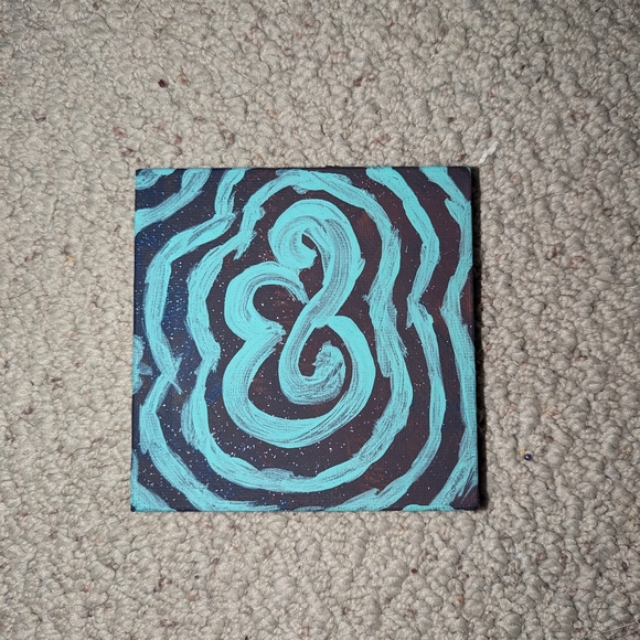 Original Art. 4" x 4". Ariel de Boer. - Picture 2 of 3